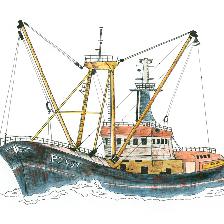 A Cornish boat from the 1960s.