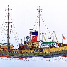This boat was one of three ships that went down in North Sea taking all the lives if its' crew .